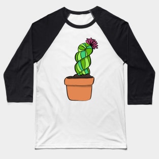 Potted Yarn Cactus Baseball T-Shirt